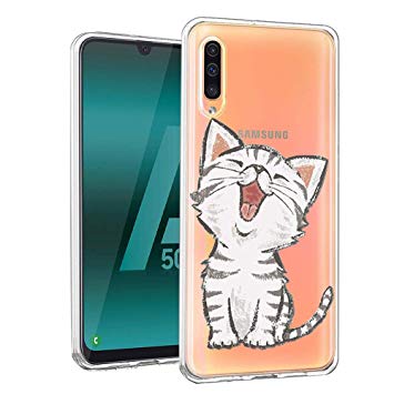 coque samsung a50 silicone transparente avec dessin