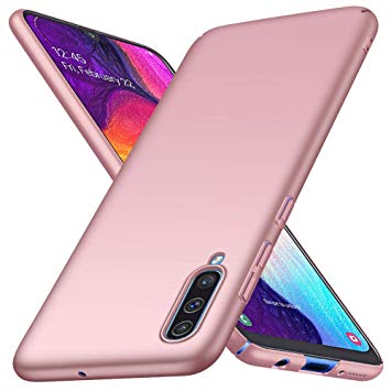 coque samsung a70 or rose