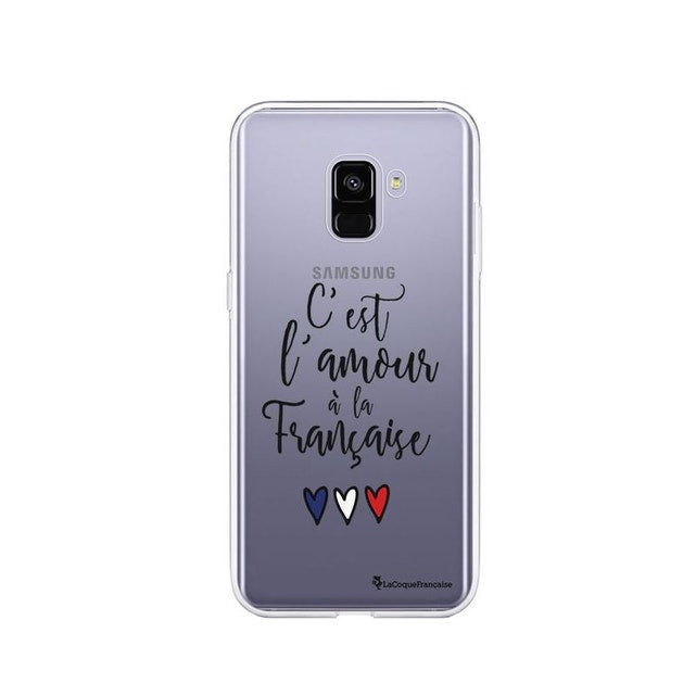 coque samsung a8 2018 carte du monde transparente