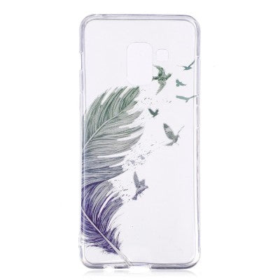 coque samsung a8 plume