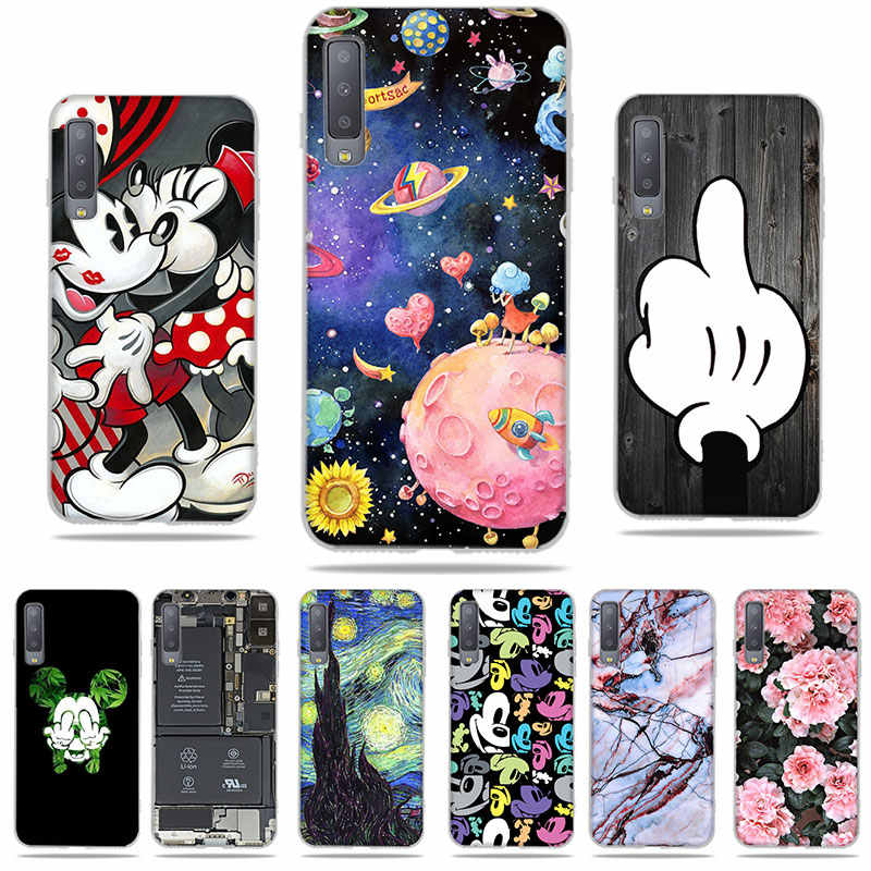 coque samsung galaxy a7 2018 silicone mickey