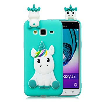 coque samsung j3 2016 bleu silicone