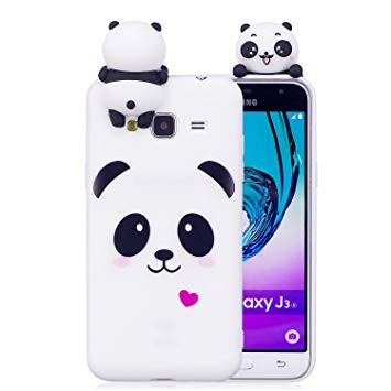 coque samsung j3 2016 panda 3d