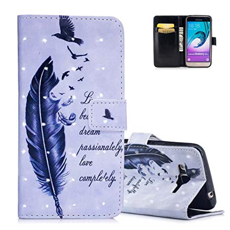 coque samsung j3 2016 plume oseau