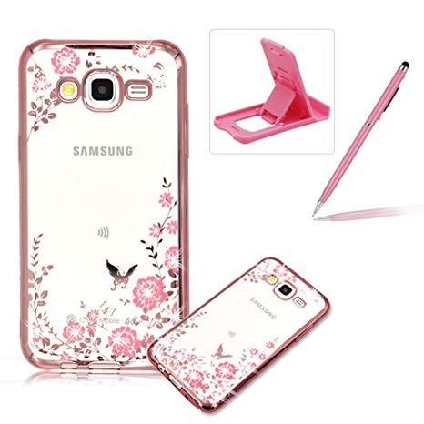 coque samsung j3 2016 rose fleur