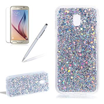 coque samsung j3 2017 avec des paillettes