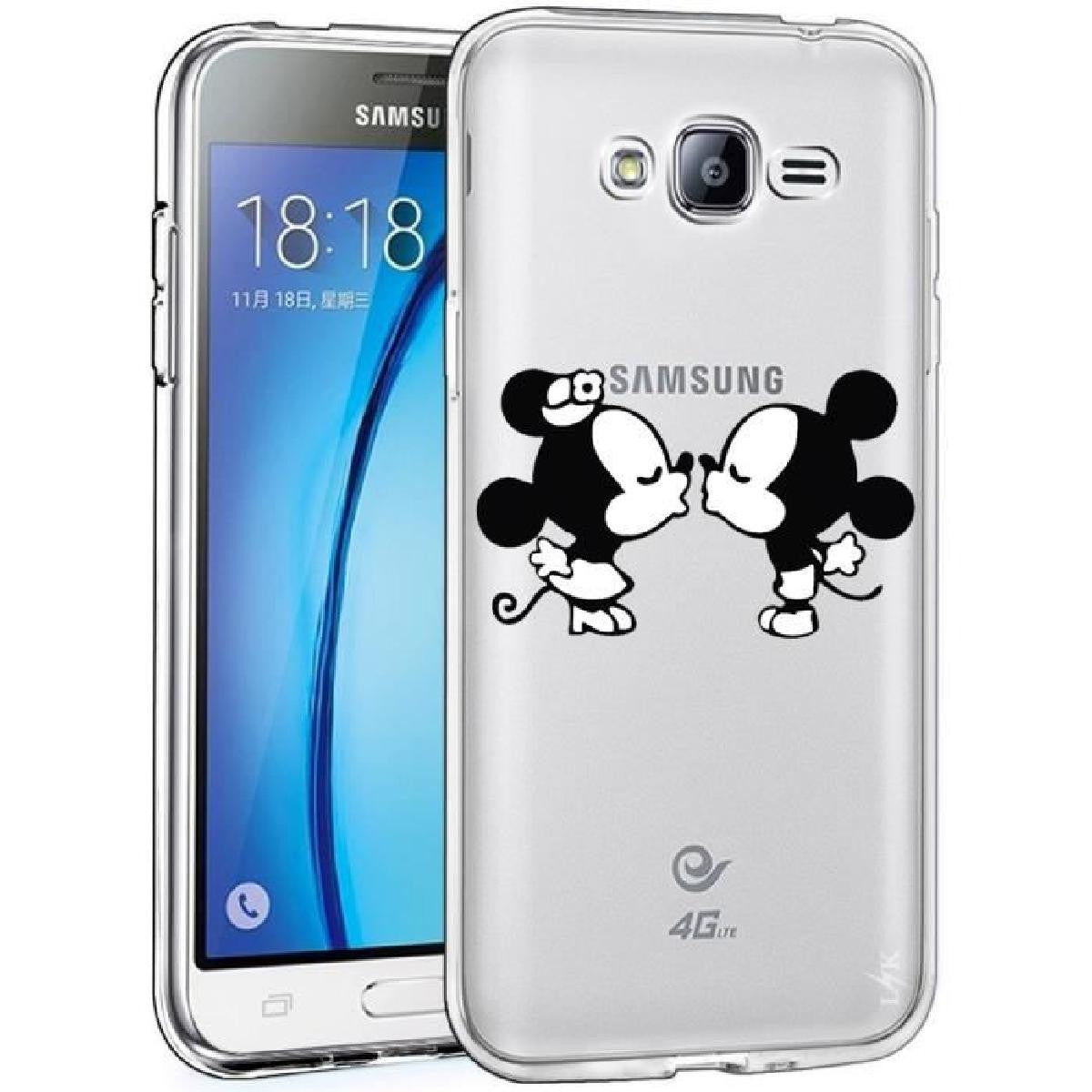 coque samsung j3 mickey noir