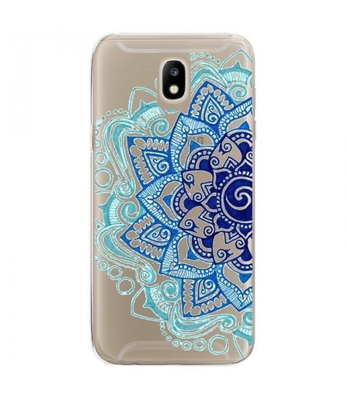 coque samsung j5 2017 mandala bleu turquoise