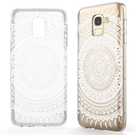 coque samsung j6 2018 mandala blanc