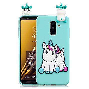 coque samsung j6 en silicone licorne