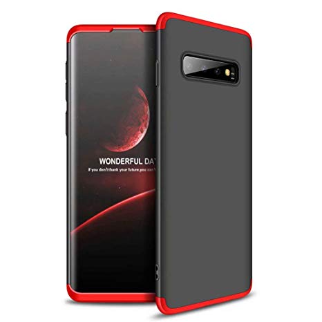 coque samsung s10 plus noir + rouge