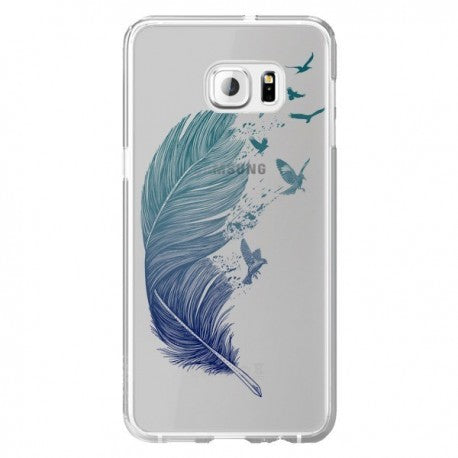 coque samsung s6 edge plus plume