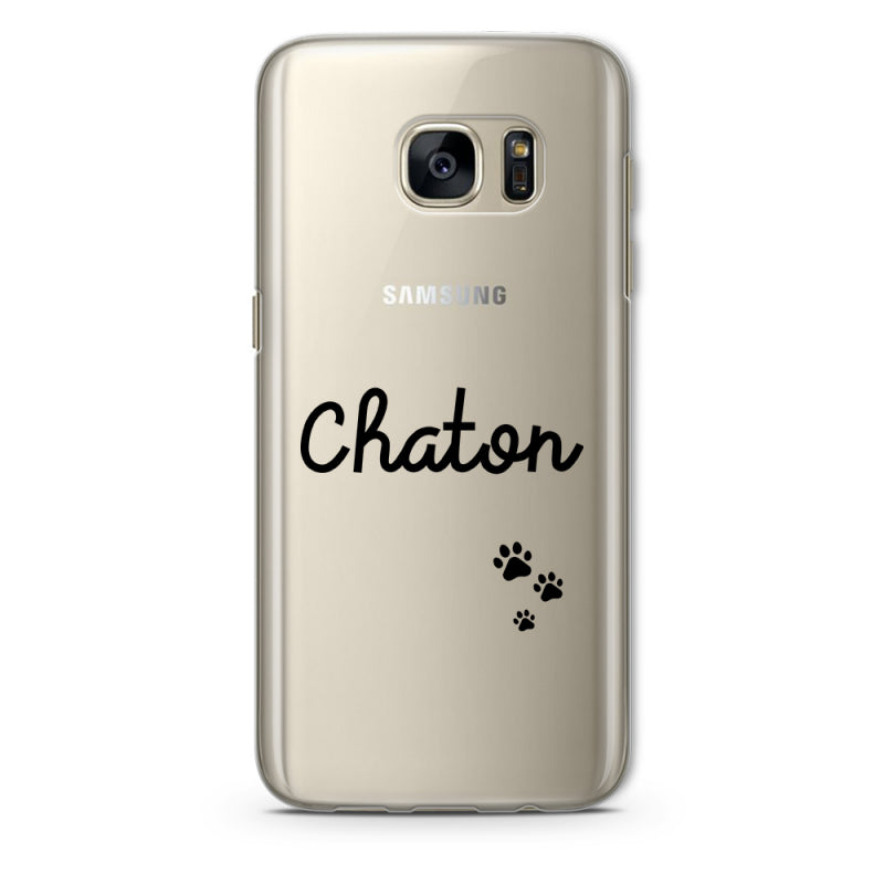 coque samsung s7 edge chaton