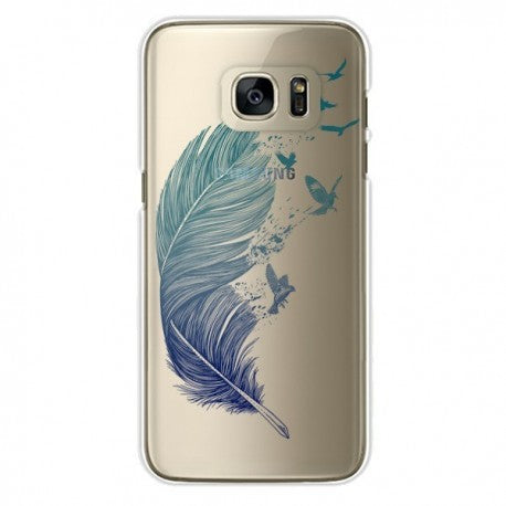 coque samsung s7 edge plume