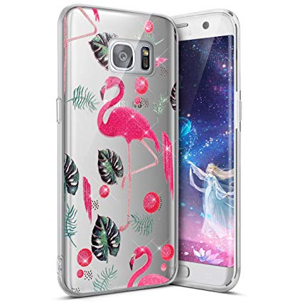 coque samsung s7 silicone flamant rose