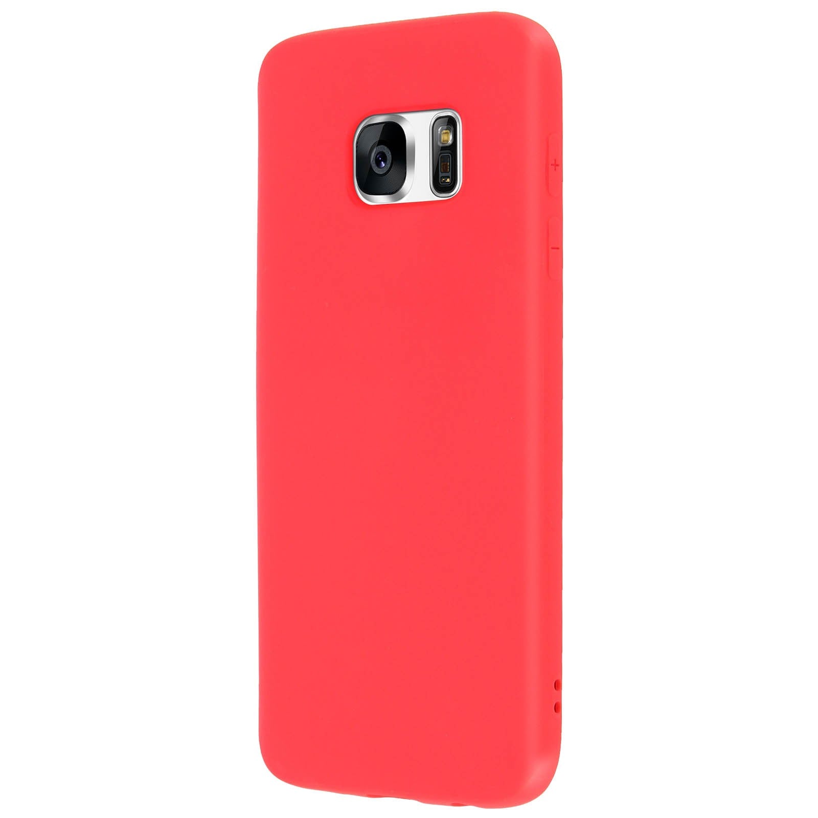 coque samsung s7 silicone rouge