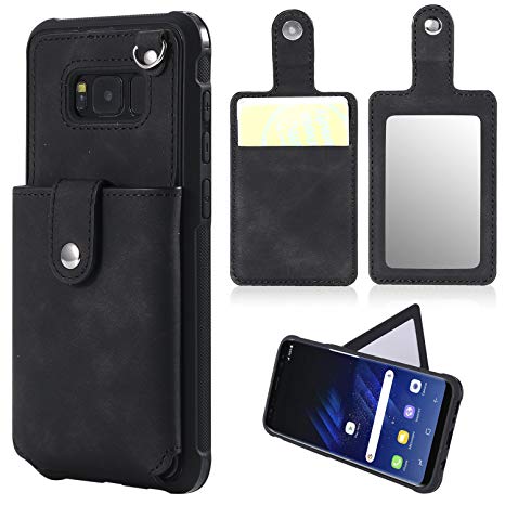 coque samsung s8 miroir porte carte