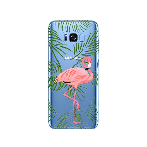 coque samsung s8 plus flamant rose