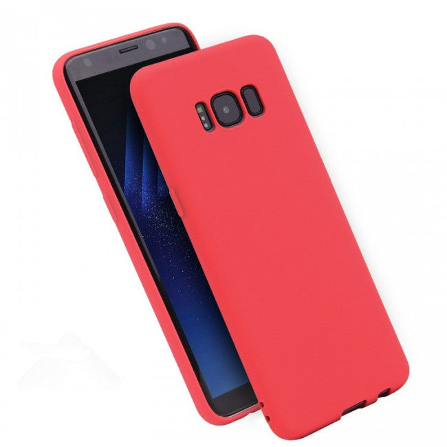 coque samsung s8 rouge mat