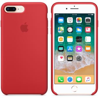 coque silicone iphone 8 rouge