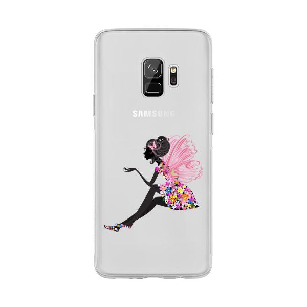 coque transparente fleurie samsung a8