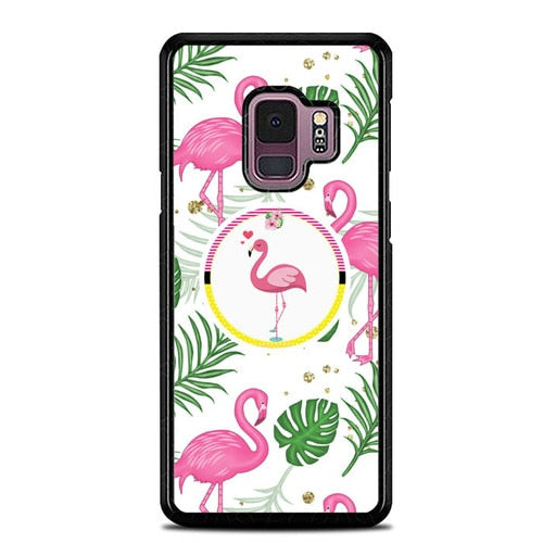 Flamingo Cute X00170 coque Samsung Galaxy S9