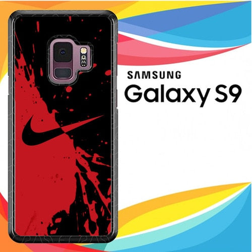 Nike Red and Black X4356 coque Samsung Galaxy S9