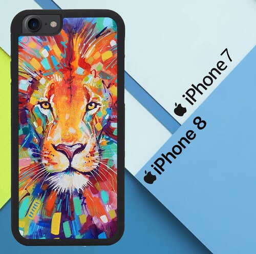 Abstract Lion X5731 coque iPhone 7 , iPhone 8