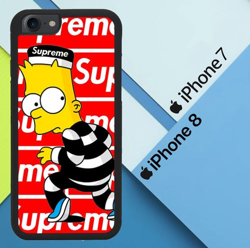 Bart Simpson Supreme X8084 coque iPhone 7 , iPhone 8