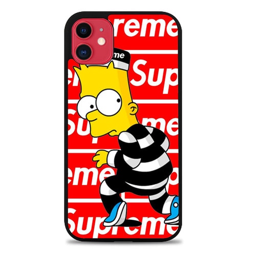 Coque iphone 5 6 7 8 plus x xs xr 11 pro max Bart Simpson Supreme X8084