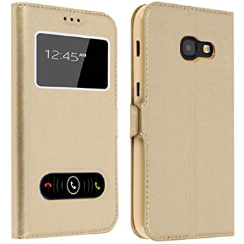 gemtoo etui coque housse avec fenetres pour samsung galaxy a5 2017