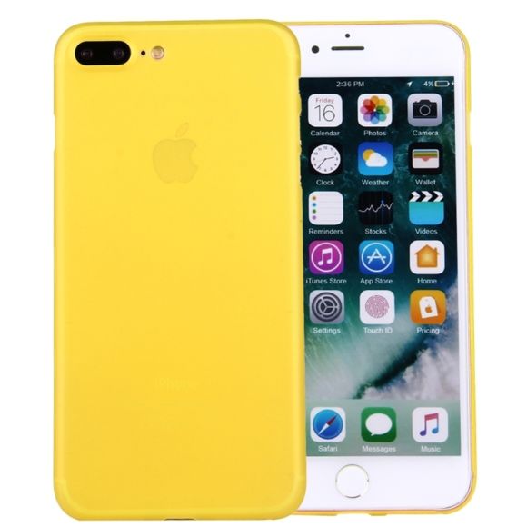 iphone 8 coque jaune transparente