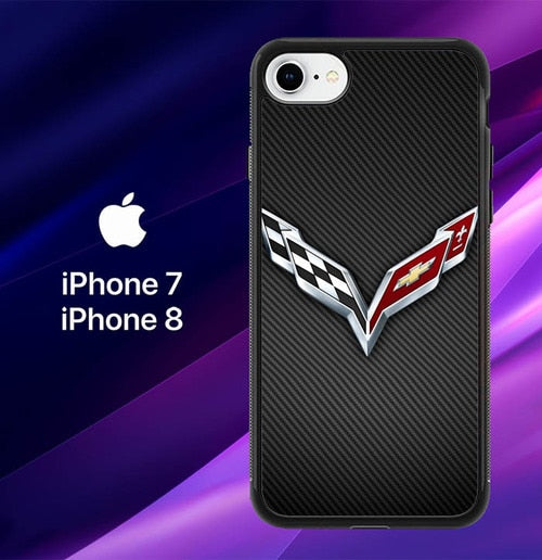 Corvette Logo L1312 coque iPhone 7 , iPhone 8