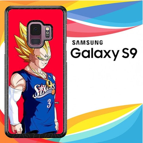 Vegeta Dragon Ball Philadelphia Sixers L2670 coque Samsung Galaxy S9