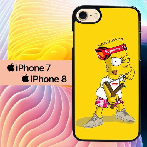 Explore Bart Simpson Supreme L2748 coque iPhone 7 , iPhone 8