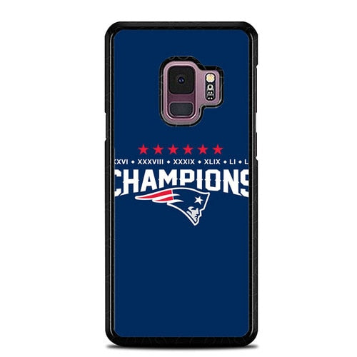 Six Times Champions NE Patriots L3220 coque Samsung Galaxy S9