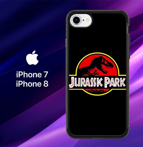 Jurassic Park Movie Plate vintage 4 Y0009  coque iPhone 7 , iPhone 8
