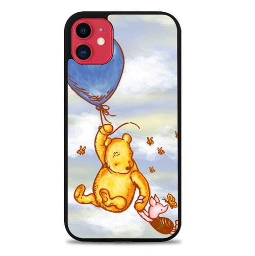 Coque iphone 5 6 7 8 plus x xs xr 11 pro max Vintage Winnie The Pooh Balloon Y0726