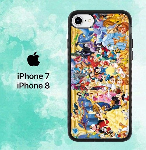 disney all characters W8751 iPhone 7 , 8 Case