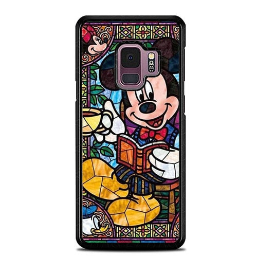 Stained Glass Disney W9184 coque Samsung Galaxy S9