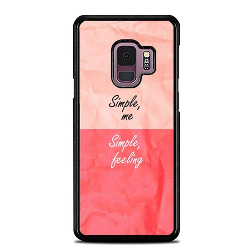 simple me, simple feeling W9271 coque Samsung Galaxy S9