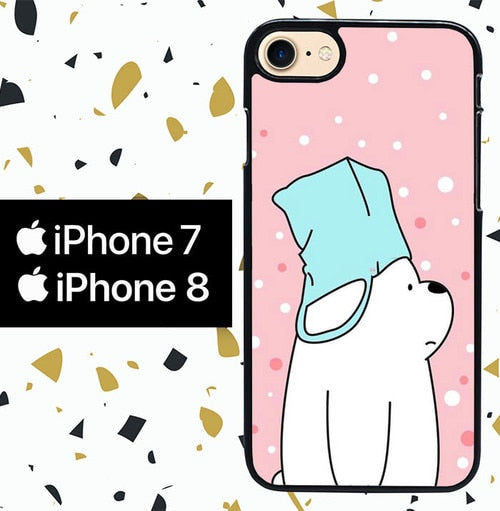 bare bears WY0111 coque iPhone 7 , iPhone 8