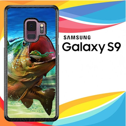 Bass Fishing Y2174 coque Samsung Galaxy S9