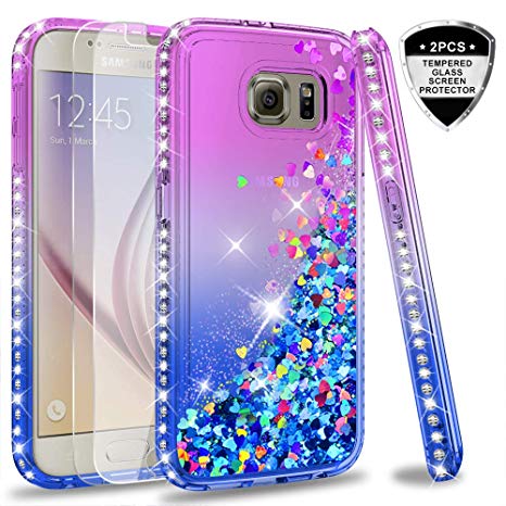 paillette coque pour samsung galaxy s6