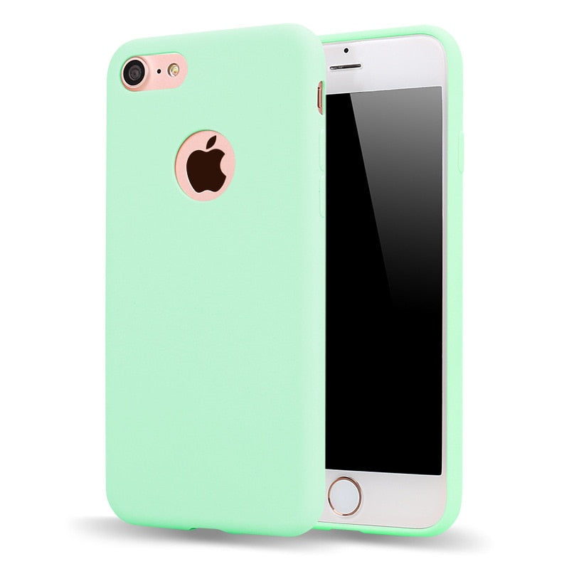 pink apple coque iphone 6 silicone