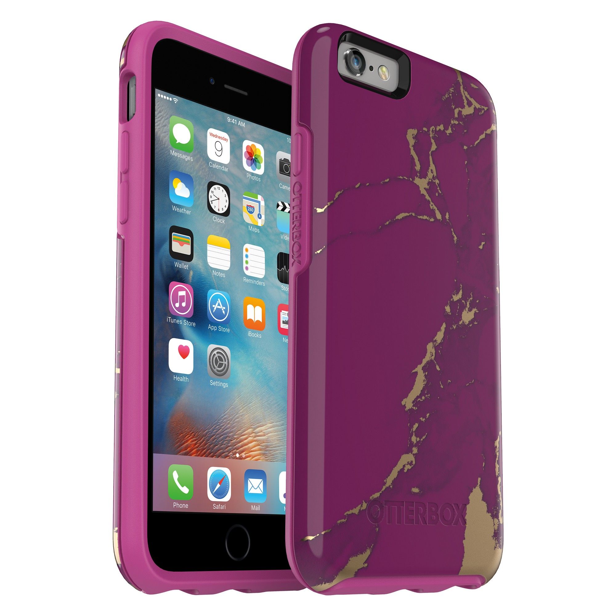 purple and gold coque iphone 6 otterbox