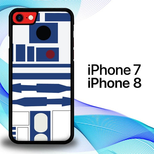 Blue R2d2 Star Wars E0287 coque iPhone 7 , iPhone 8