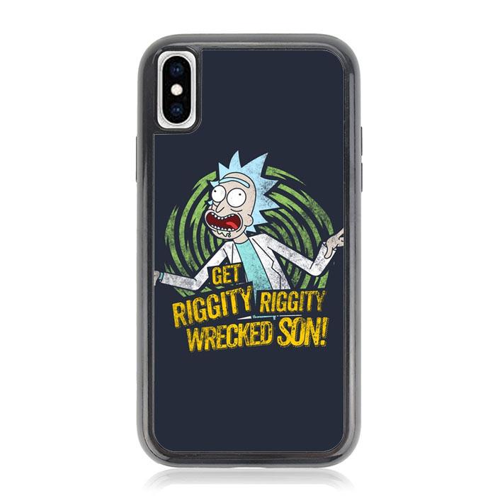 rick and morty Z4546 iPhone X, XS coque