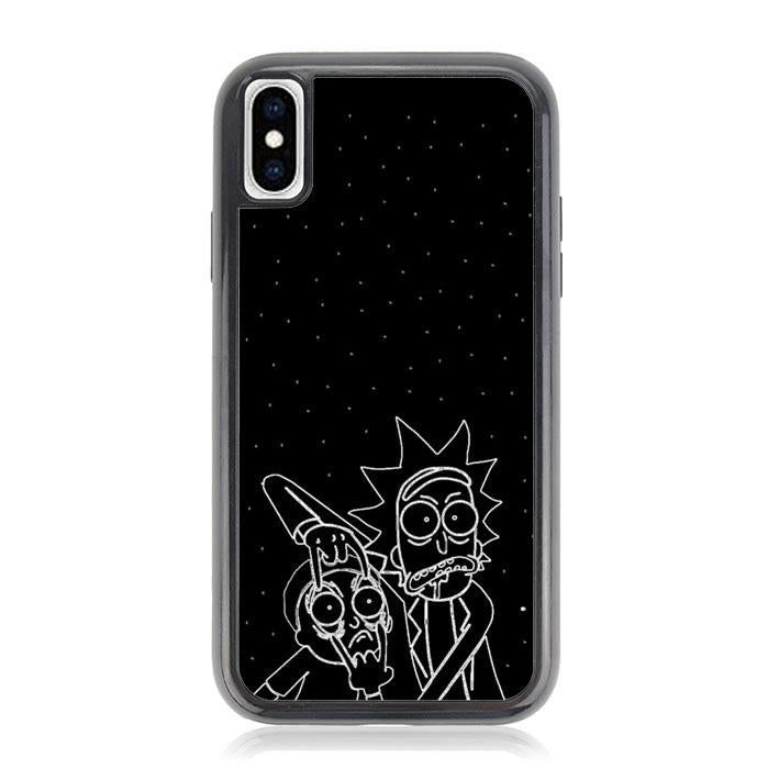 rick and morty art Z4547 iPhone X, XS coque