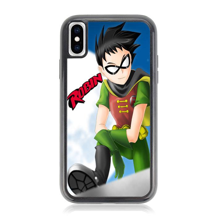 robin and logo Z0481 iPhone X, XS coque